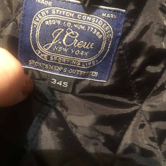 J Crew black and gray plaid top coat with Primaloft - Picture 4 of 9